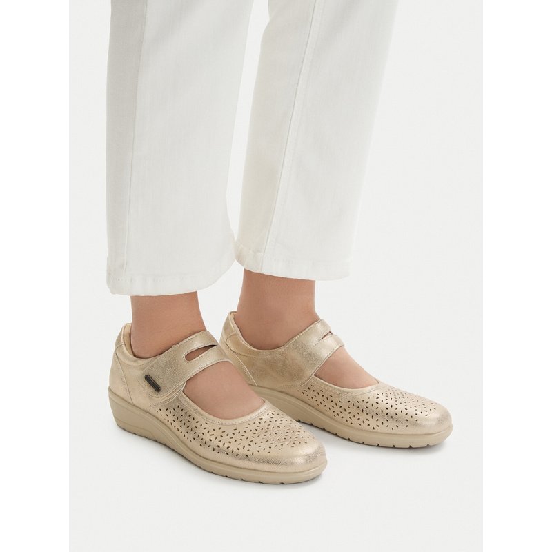 Halbschuhe Go Soft CEO-JD63-11 Goldfarben