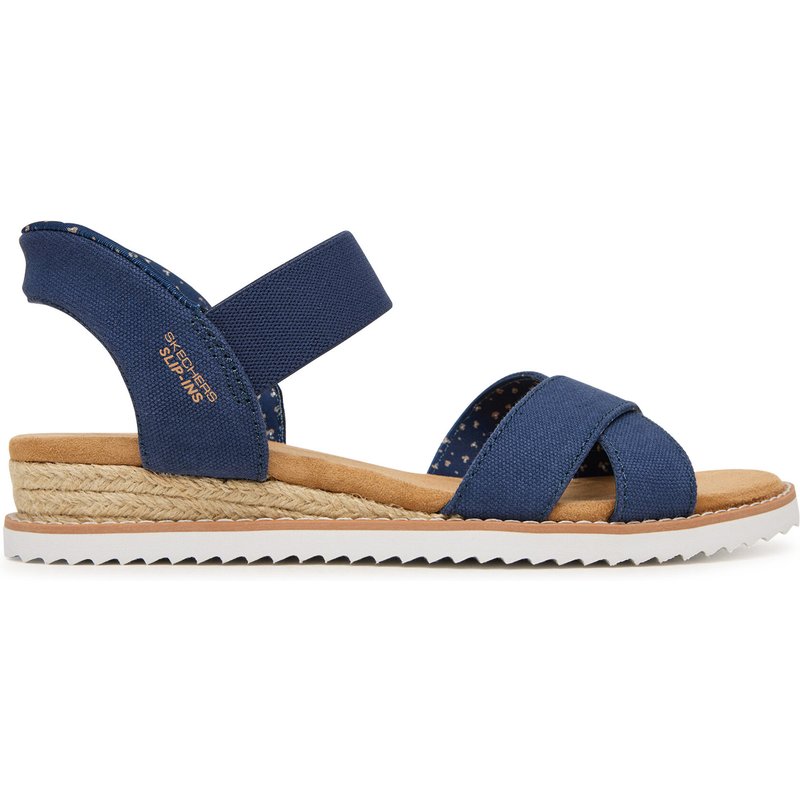 Sandalen Skechers BOBS Desert Kiss - Golden Lily 114418/NVY Dunkelblau