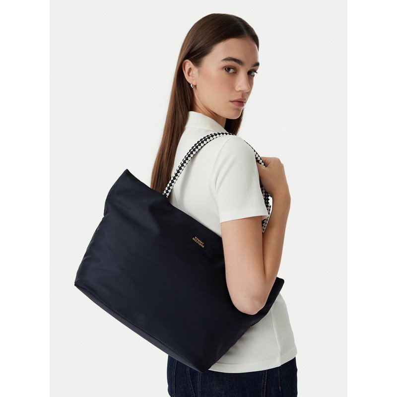 Handtasche Tommy Hilfiger Th Marina Hobo/Tote Nylon AW0AW18862 Dunkelblau