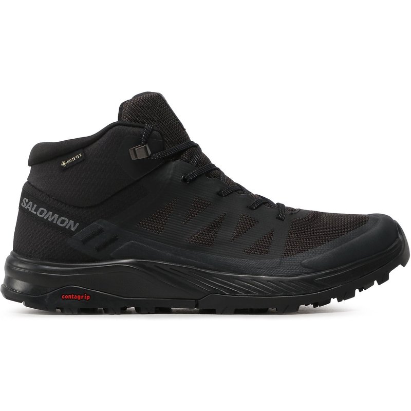 Trekkingschuhe Salomon Outrise Mid Gtx L47143500 Schwarz