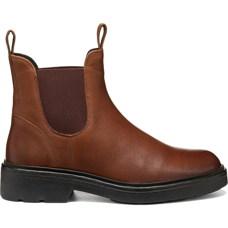 Klassische Stiefeletten Geox D Swelen D665GI 81 C6R7J Dunkelbraun