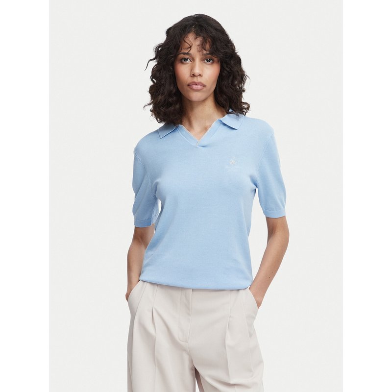 Beverly Hills Polo Club Poloshirt P-SS26W-M550273 Hellblau Regular Fit