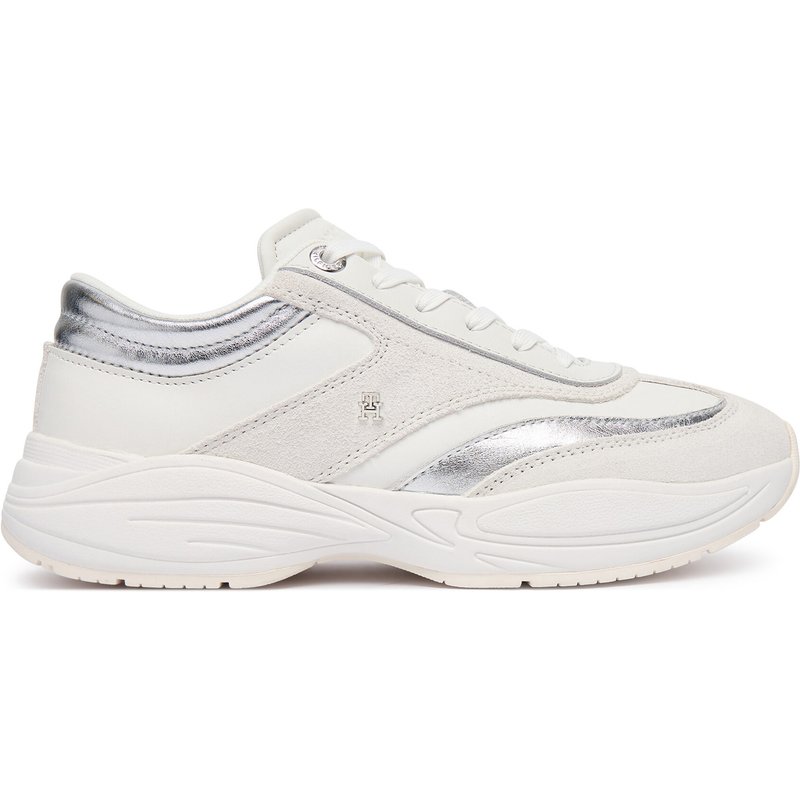 Sneakers Tommy Hilfiger Th Modern Sporty Runner Leather FW0FW09590 Weiß