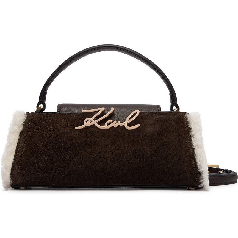 Handtasche KARL LAGERFELD B4W30313 Dunkelbraun