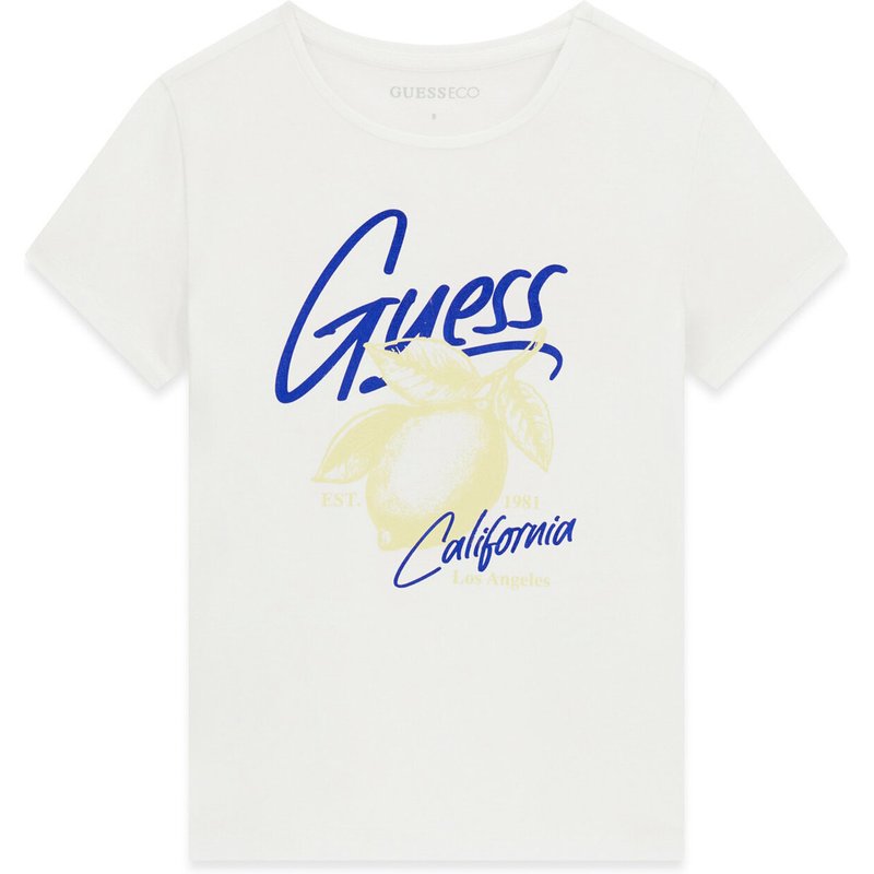 Guess T-Shirt J6GI01 K6YW4 Weiß Regular Fit