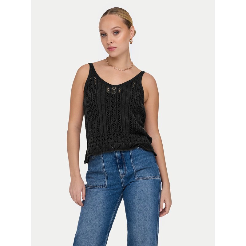 ONLY Top Lyzet 15277573 Schwarz Regular Fit