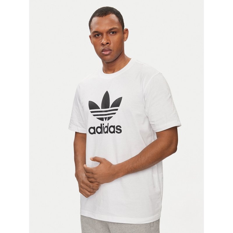 adidas T-Shirt adicolor Trefoil IV5353 Weiß Regular Fit