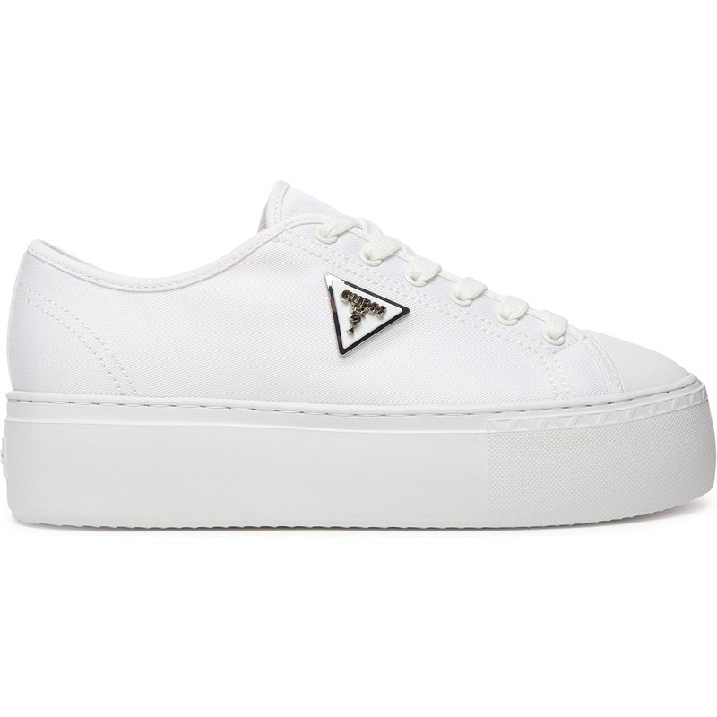 Sneakers aus Stoff Guess FLJJZ3 FAB12 Weiß
