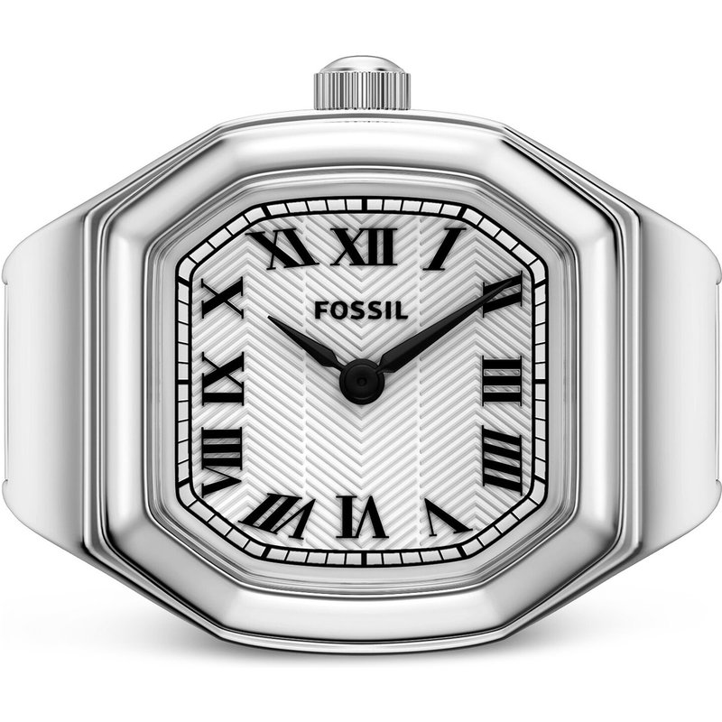 Uhr Fossil Watch Ring ES5482 Silberfarben