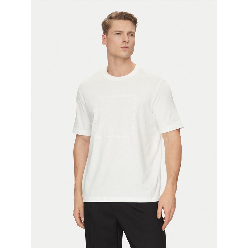 Armani Exchange T-Shirt 6DZTLN ZJ9JZ 1116 Weiß Regular Fit