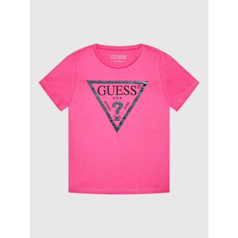 Guess T-Shirt J73I56 K8HM0 Rosa Regular Fit