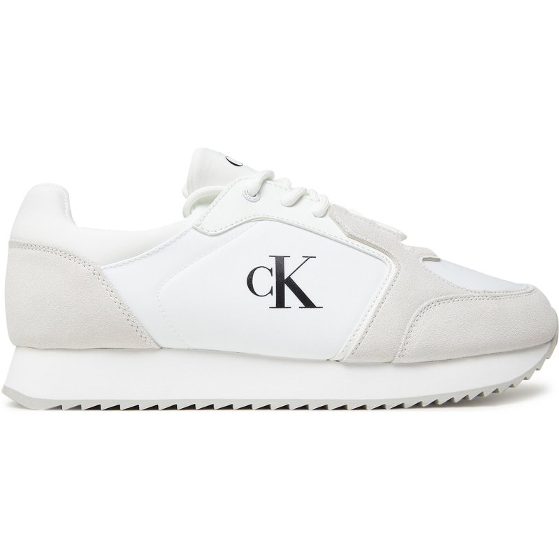 Sneakers Calvin Klein Jeans Retro Runner Sock Lace Up Ny-Su YM0YM01326 Weiß