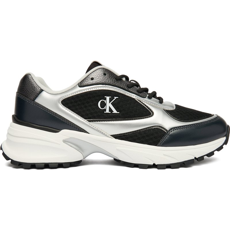 Sneakers Calvin Klein Hike Runner Laceup Mesh Mix Met YM0YM01402 Schwarz