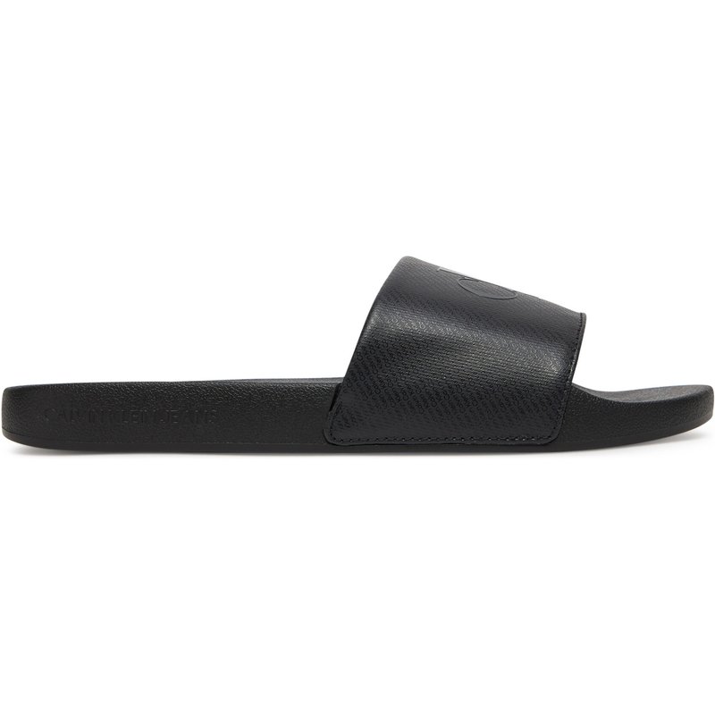 Pantoletten Calvin Klein Jeans Slide Aop Print YM0YM01269 Schwarz