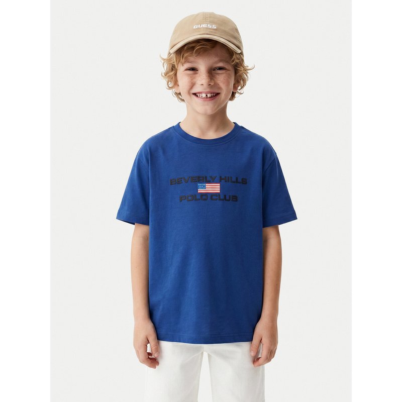 Beverly Hills Polo Club T-Shirt P-SS26B-TS0132 Blau Regular Fit