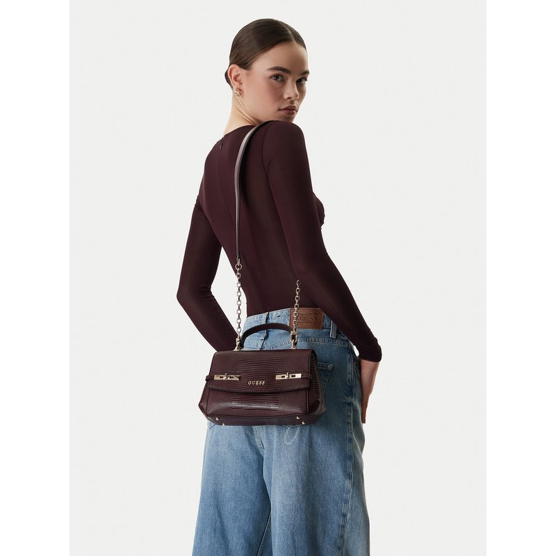 Handtasche Guess Melinda HWKL99 33200 Dunkelrot