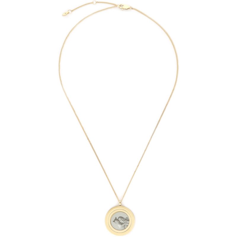 Halskette Fossil Harlow Locket JF04738710 Goldfarben