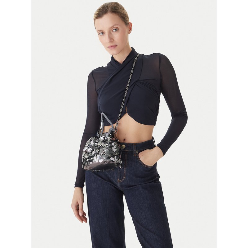 Handtasche Guess HWEM95 38750 Silberfarben