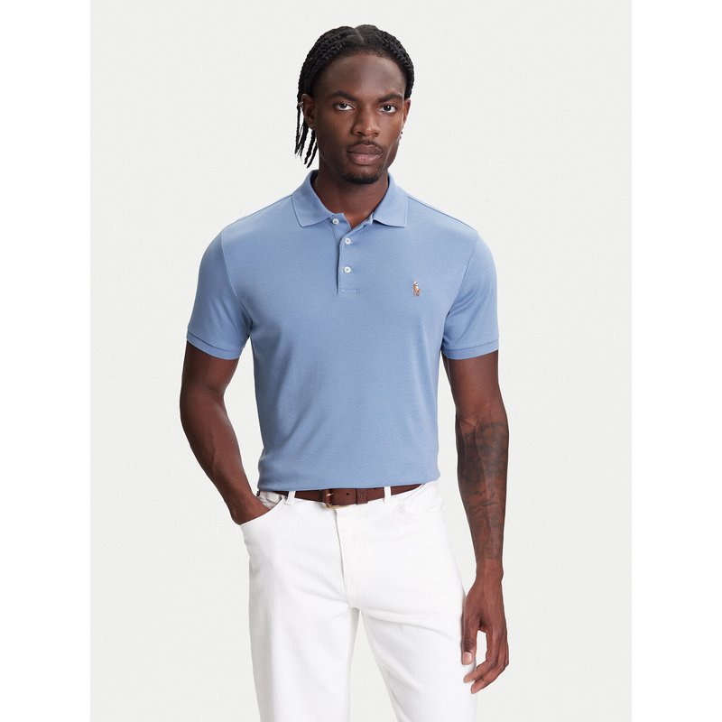 Polo Ralph Lauren Poloshirt 710704319169 Blau Custom Slim Fit