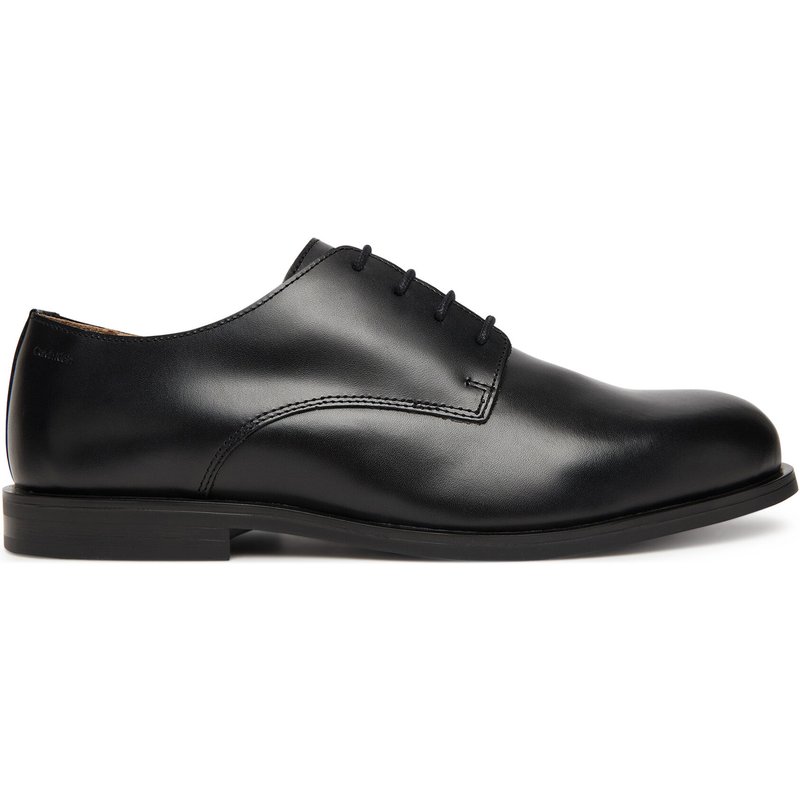 Halbschuhe Calvin Klein Ess Rubber Derby Lth HM0HM02056 Schwarz
