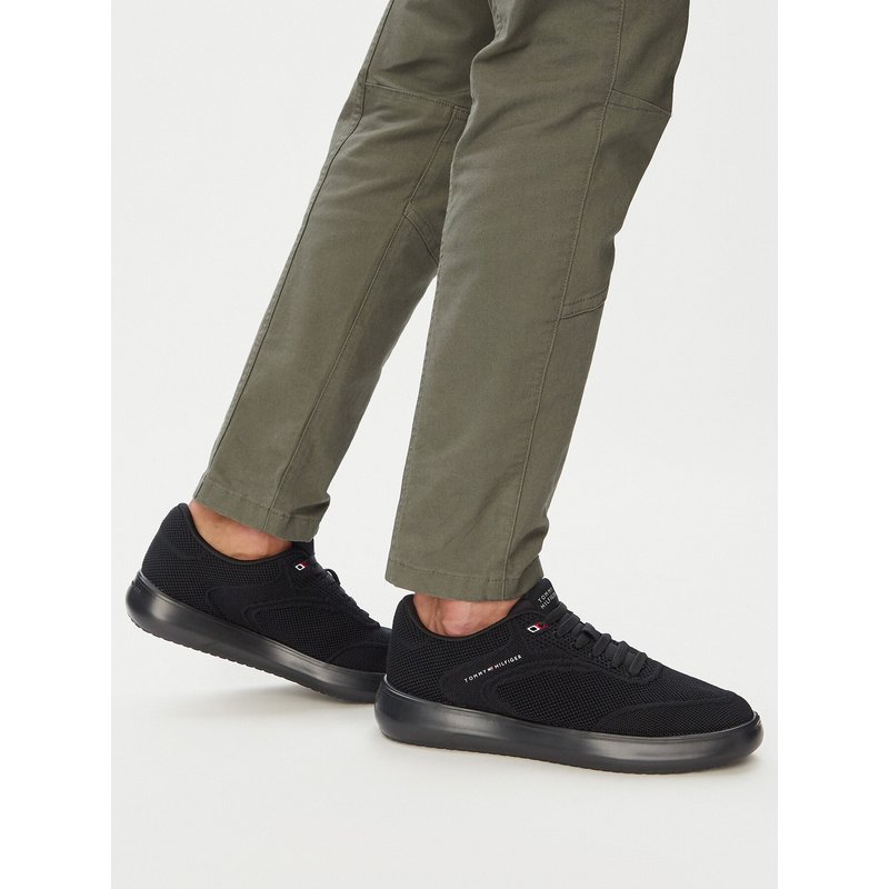 Sneakers Tommy Hilfiger Th Modern Lightcup Knit FM0FM05886 Schwarz
