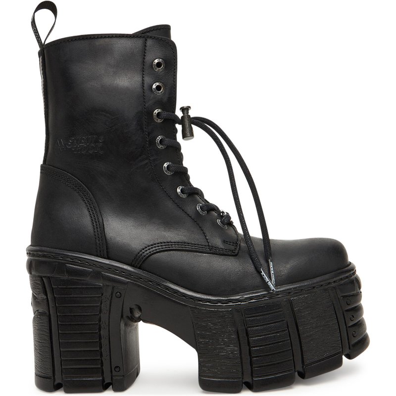 Schnürschuhe NEW ROCK M-TM001-C2 Schwarz
