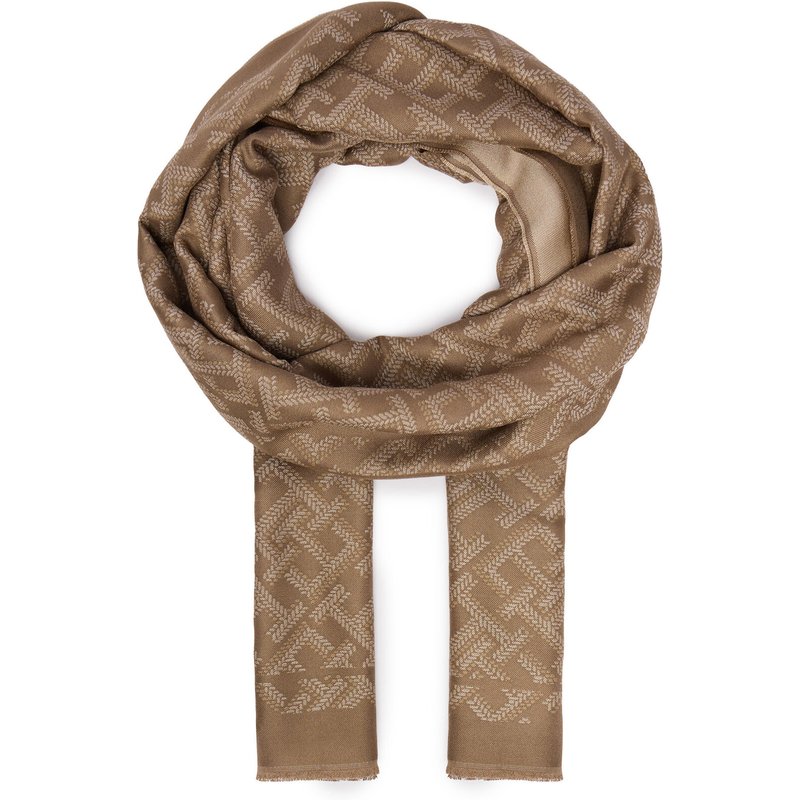 Schal Tommy Hilfiger Th Monologo AW0AW19115 Dunkelbeige