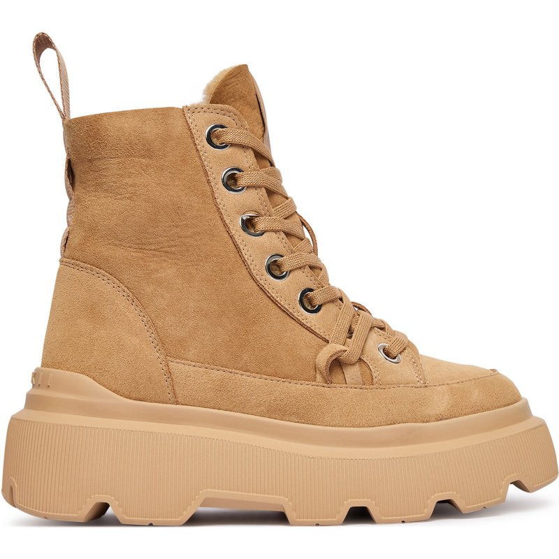 Schnürschuhe Inuikii Matilda Shearling 1002.002.0011 Beige