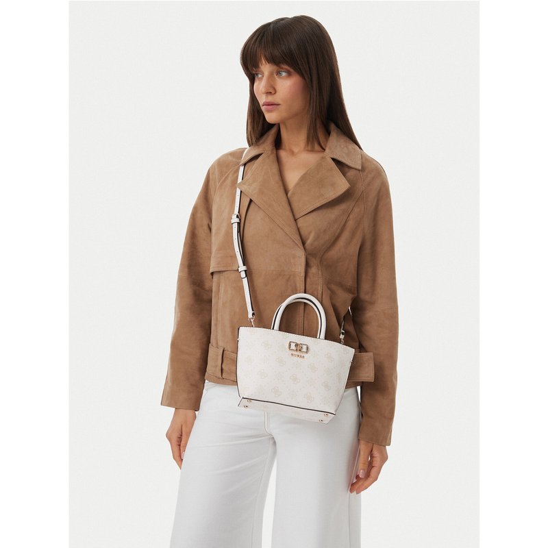 Handtasche Guess Emelie Logo Mini HWGP99 28750 Creme