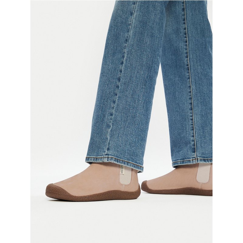 Klassische Stiefeletten Keen Mosey Chelsea Leather 1026453 Beige