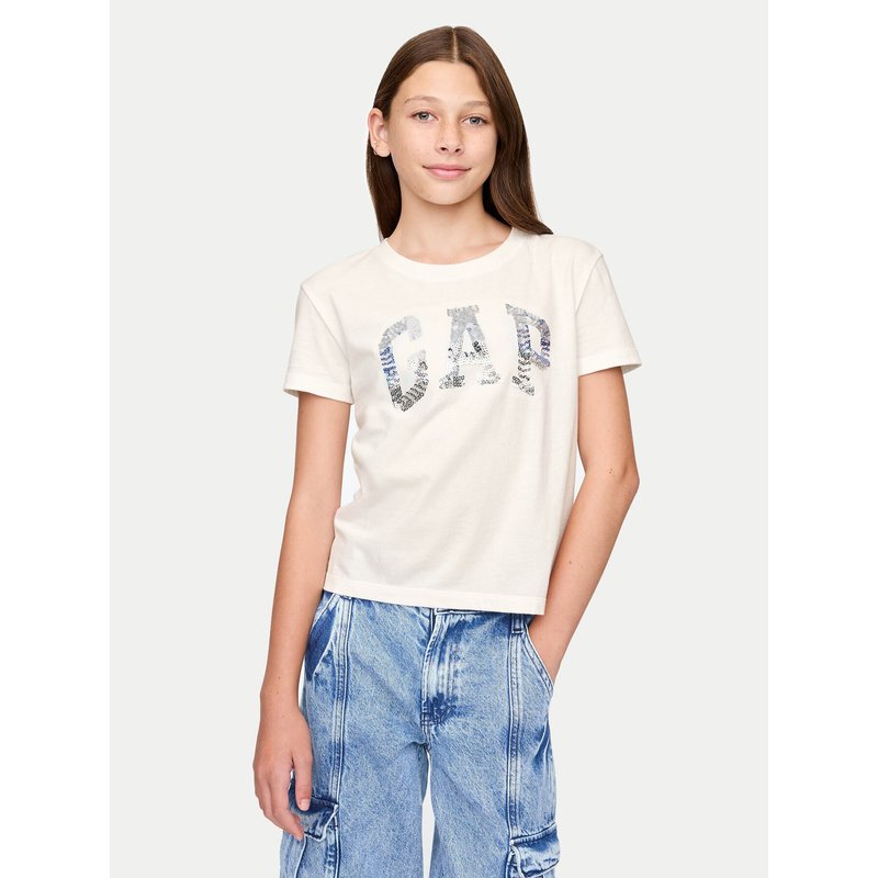 Gap T-Shirt 628663 Weiß Regular Fit