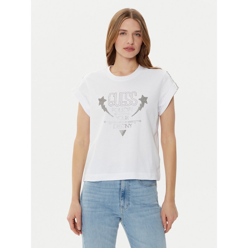 Guess T-Shirt W5RI06 I3Z14 Weiß Regular Fit