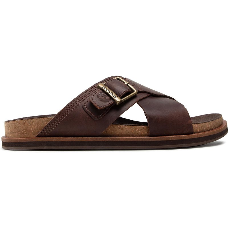 Pantoletten Timberland Amalfi Vibes Cross Slide TB0A41A1V131 Braun