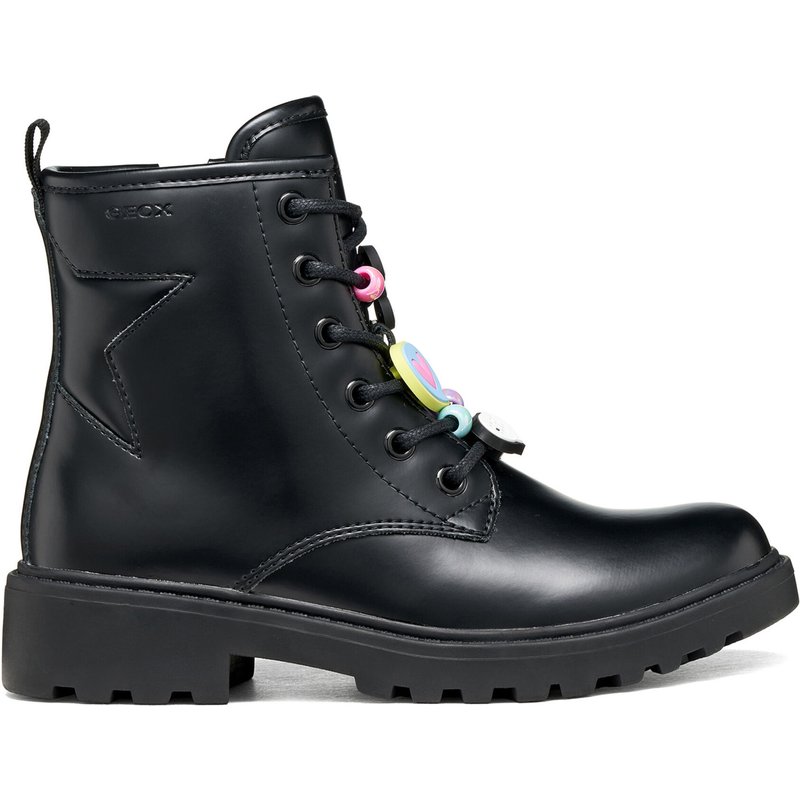Schnürschuhe Geox J Casey Girl J9420G 000CN C9240 M Schwarz