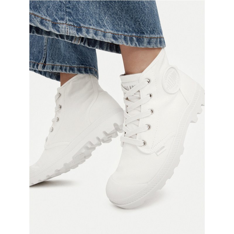 Schnürstiefeletten Palladium Pampa Hi 92352-116-M Weiß