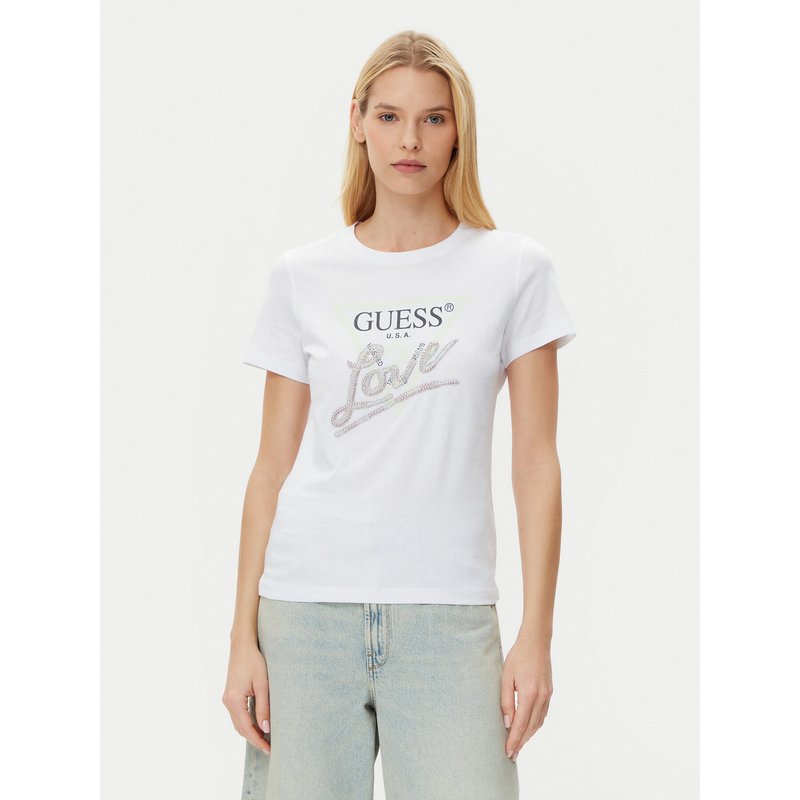 Guess T-Shirt W5GI05 I3Z14 Weiß Regular Fit