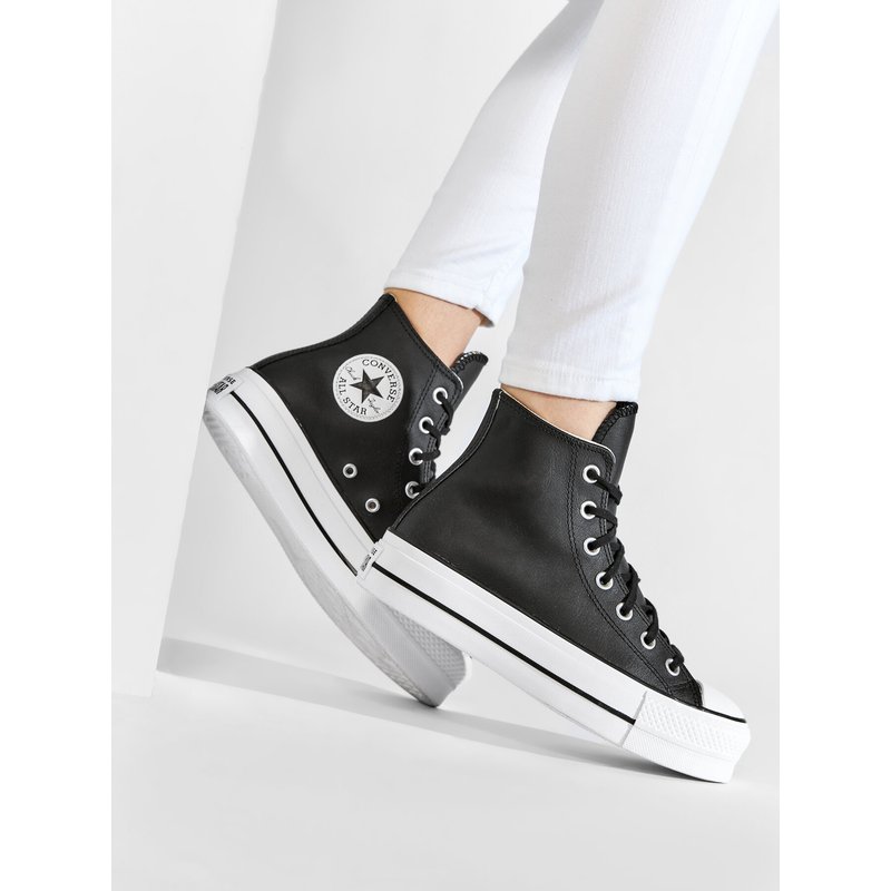 Sneakers aus Stoff Converse Chuck Taylor All Star Lift Clean Hi 561675C Schwarz