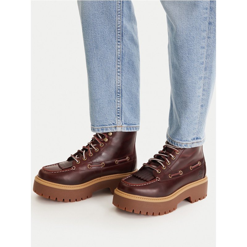 Schnürschuhe Timberland Stone Street Mid TB0A27YZEIW1 Dunkelrot