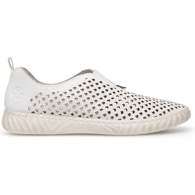 Halbschuhe Rieker N0965-80 Weiß