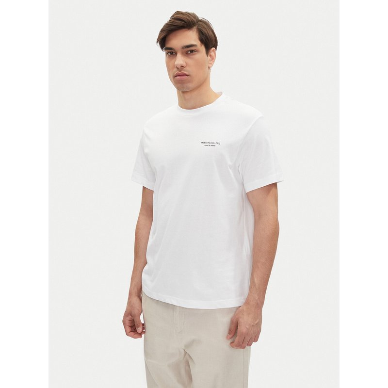 Mustang T-Shirt Akron 1016284 Weiß Relaxed Fit