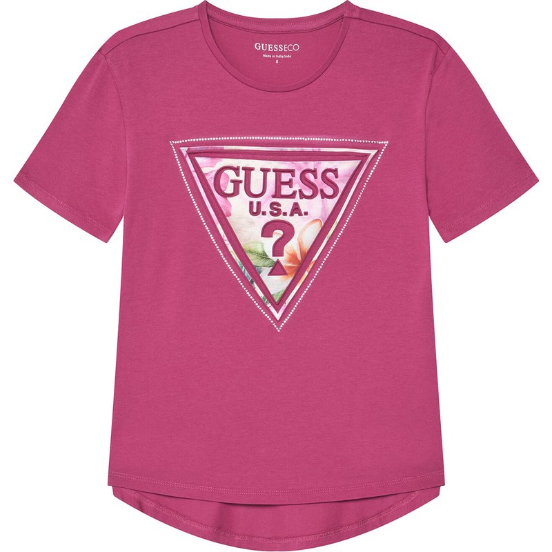 Guess T-Shirt J6GI13 K6YW4 Rosa Relaxed Fit