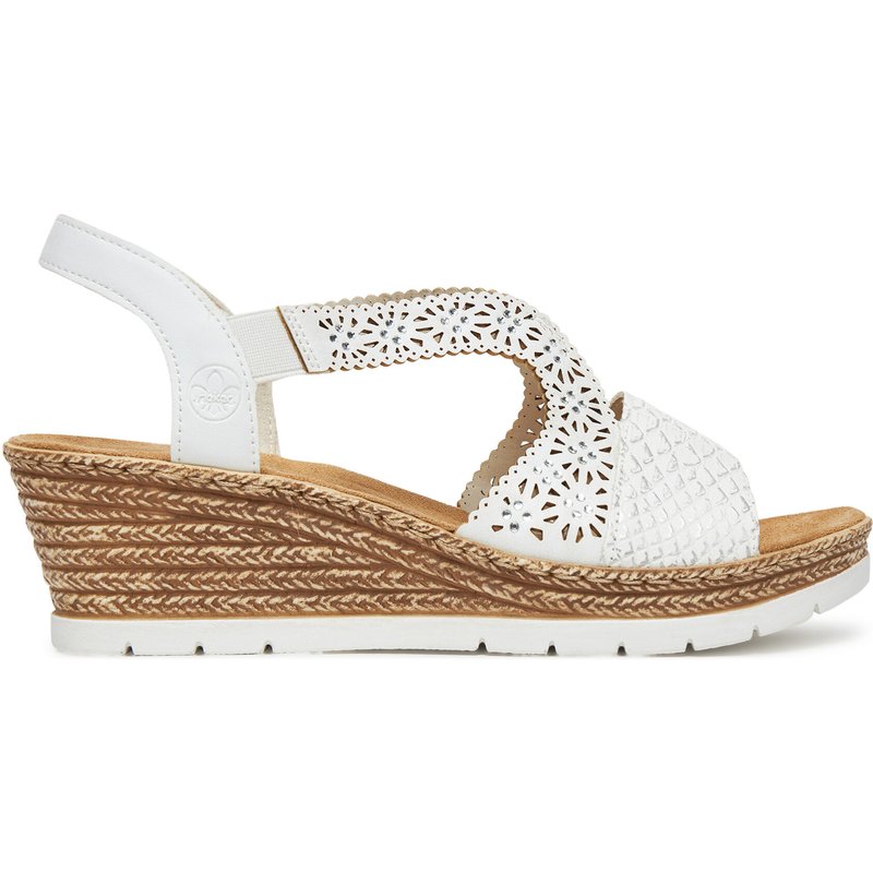 Sandalen Rieker 61916-80 Weiß