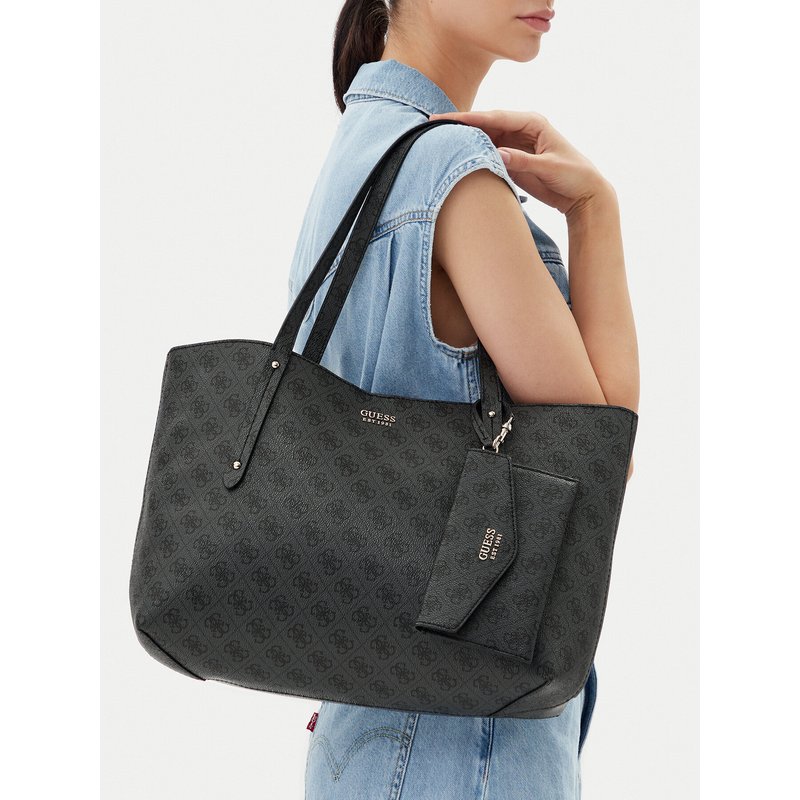 Handtasche Guess HWLG96 48230 Schwarz