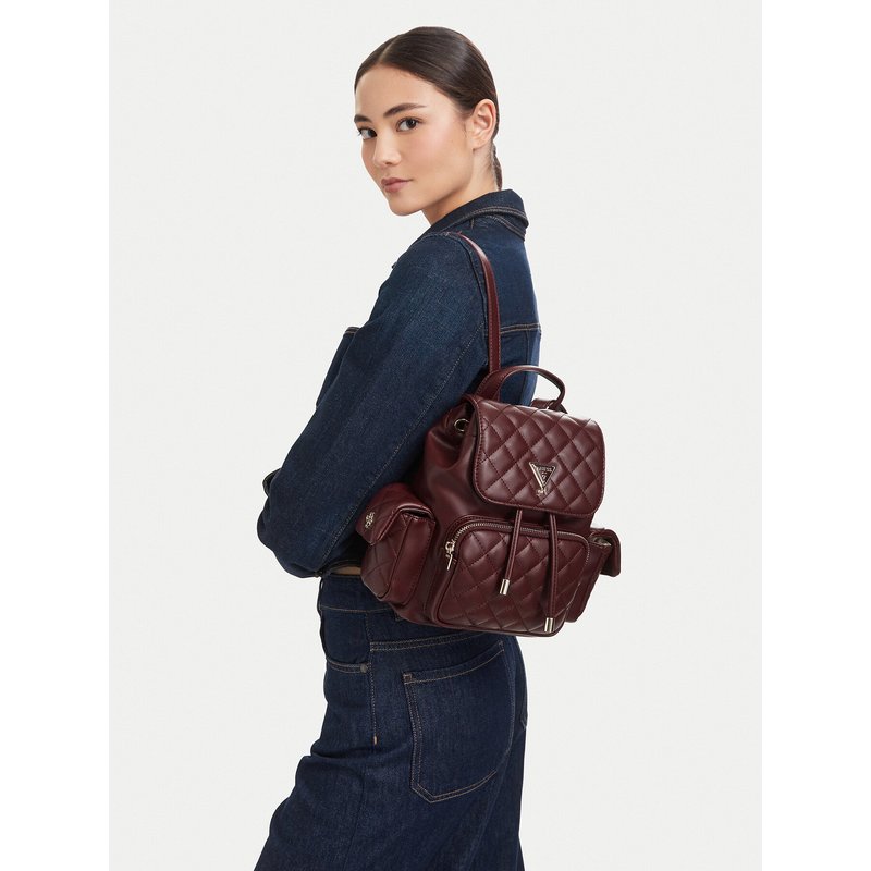 Rucksack Guess J6YZ05 W2510 Dunkelrot