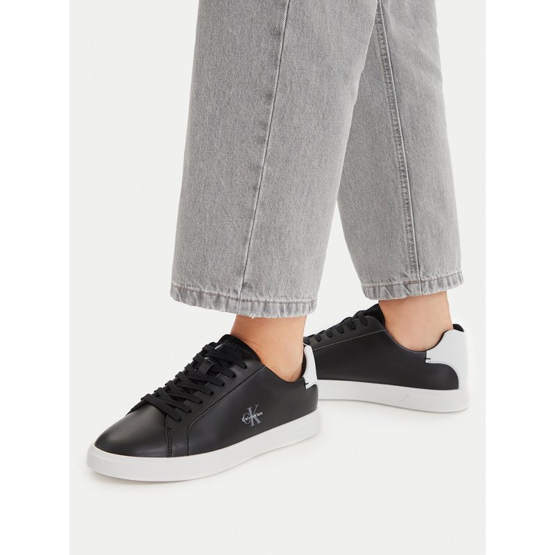 Sneakers Calvin Klein Low Pro Cups Lth Ml HW0HW03146 Schwarz