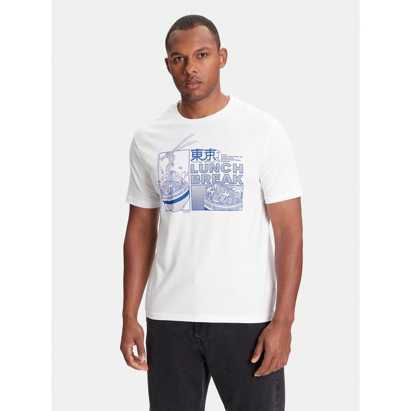 United Colors Of Benetton T-Shirt 3I1XU10A4 Weiß Relaxed Fit
