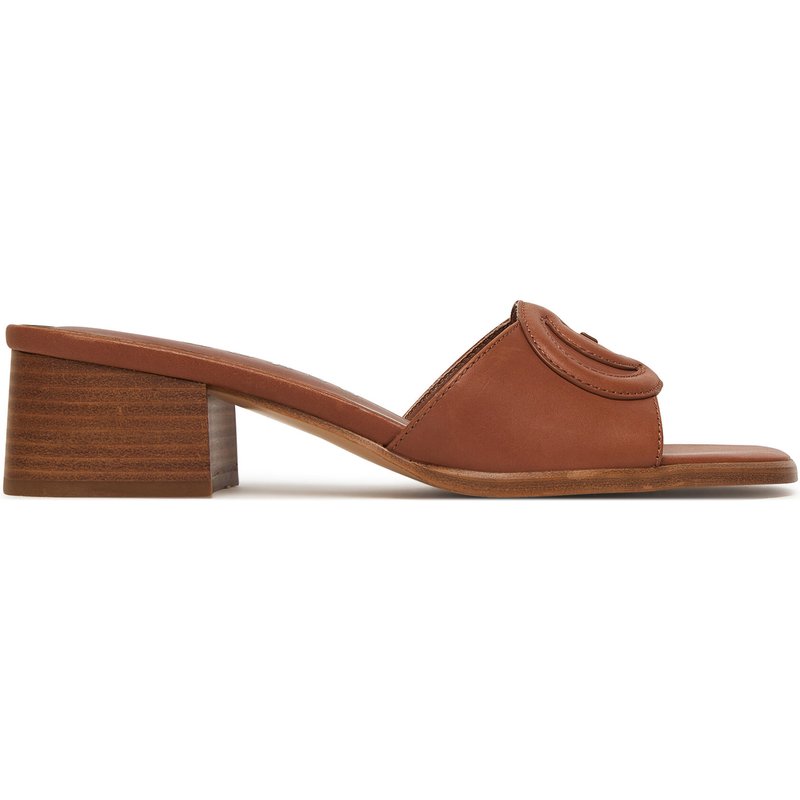 Pantoletten Guess FLJCNN LEA03 Braun