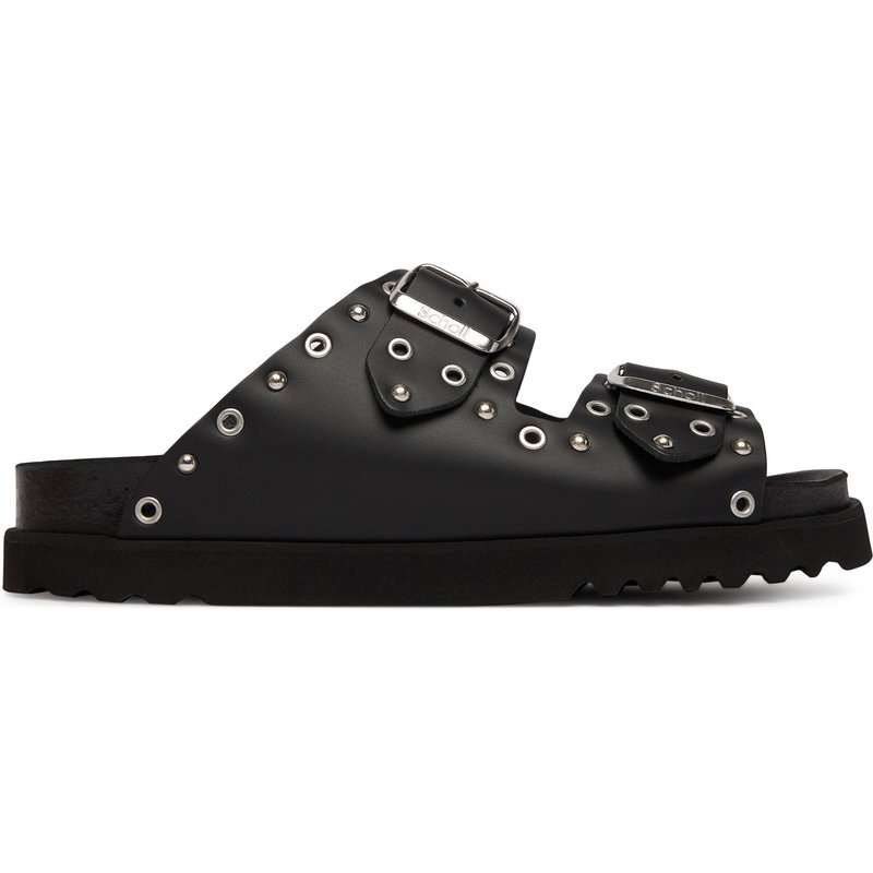 Pantoletten Scholl Beatriz Ring F00633 Schwarz
