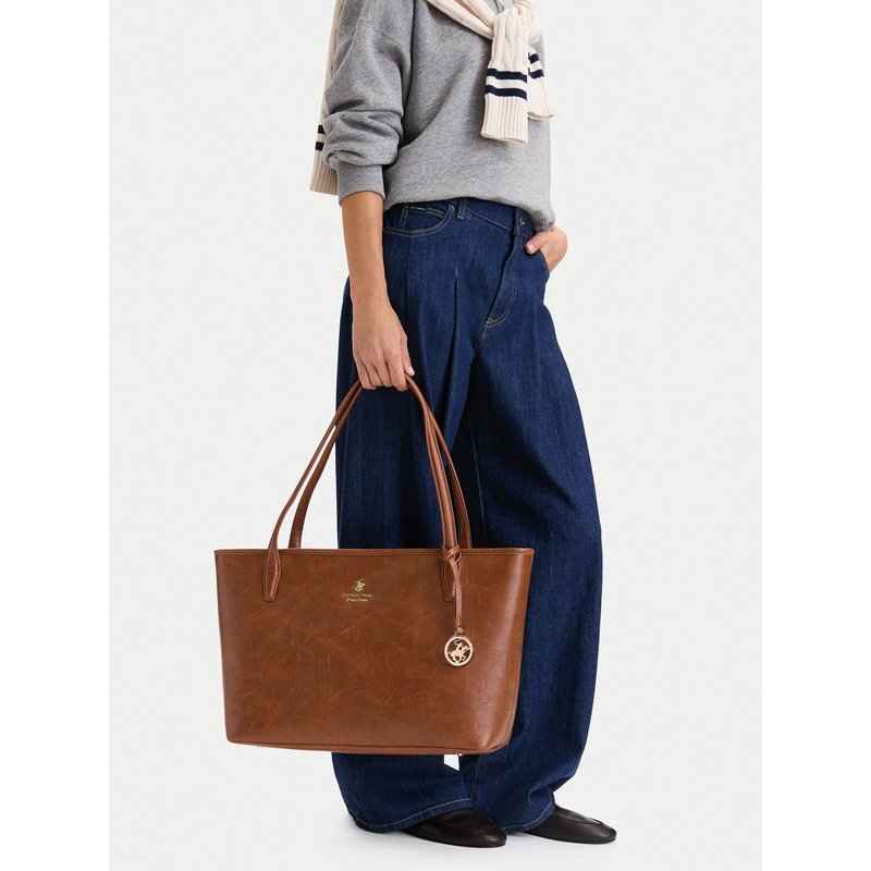 Handtasche Beverly Hills Polo Club CEO-BHPC-L-013-10 Braun