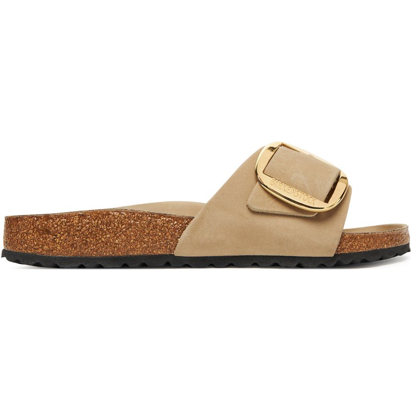 Pantoletten Birkenstock Madrid Big Buckle Hex 1030467 Braun